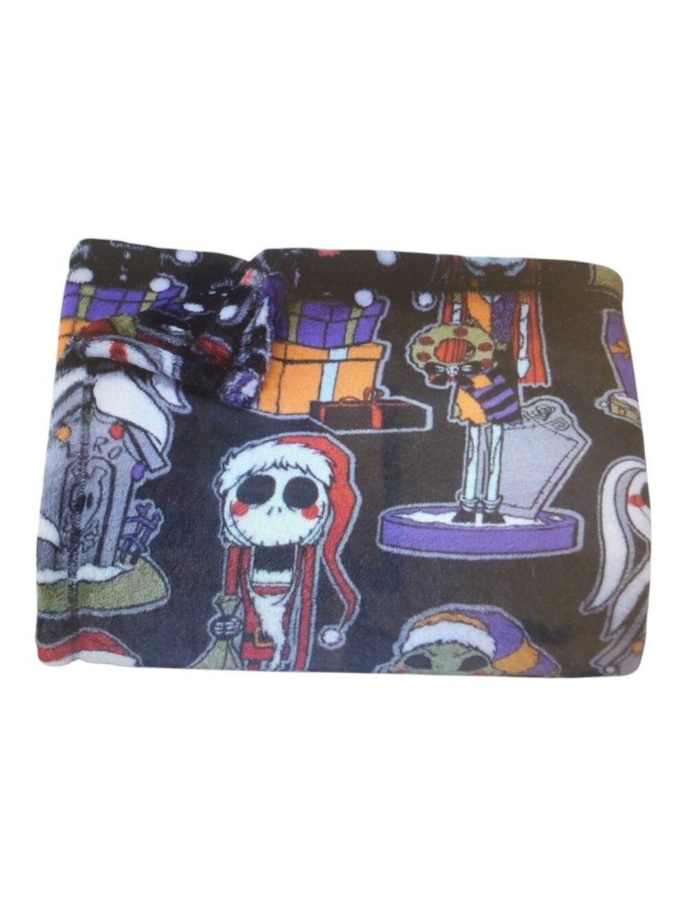 The Big One Nightmare Before Christmas Holiday Oversized Plush Throw 60" X 72"